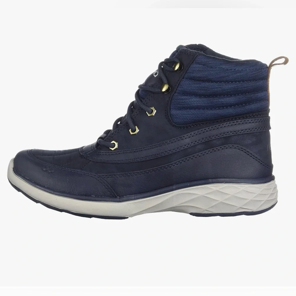 Ryka Women's Navy Blue Ankle Boots Size 5 Water-Repellent Lace-Up Boots NEW - Picture 9 of 10